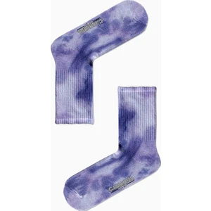 Carnaval Socks Mor Beyaz Batik Spor Çorap