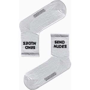 Carnaval Socks Send Nudes Yazılı Desenli Renkli Spor Çorap