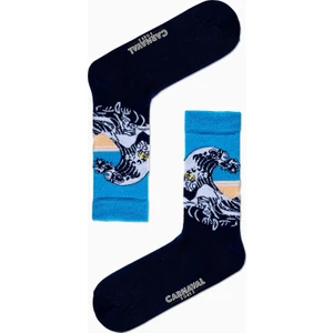 Carnaval Socks Kanagawa Dalga Art Desenli Renkli Çorap