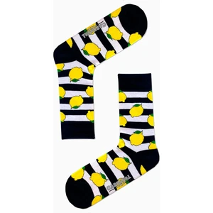 Carnaval Socks Şeritli Limon Desenli Renkli Çorap