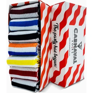 Carnaval Socks 7'li Çemberli Desenli Renkli Spor Çorap Set