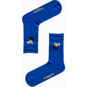 Carnaval Socks Mavi Kurabiye Canavarı Desenli Renkli Çorap