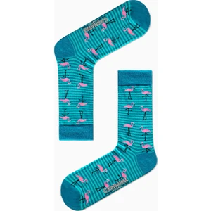 Carnaval Socks Çemberli Flamingo Desenli Renkli Çorap