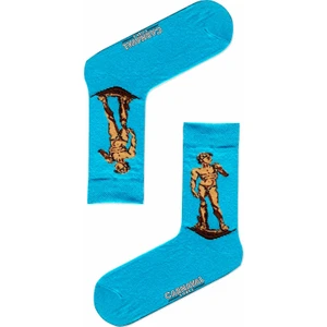 Carnaval Socks Davut Heykel Art Desenli Renkli Çorap