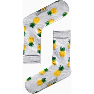 Carnaval Socks Beyaz Ananas Desenli Renkli Çorap