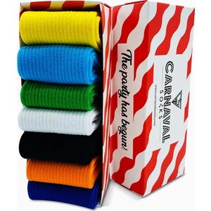 Carnaval Socks 7'li Düz Sade Renkli Spor Çorap Set