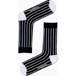 Carnaval Socks Beyaz Dik Çizgi Desenli Renkli Çorap