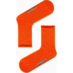 Carnaval Socks Düz Turuncu Desensiz Renkli Spor Çorap