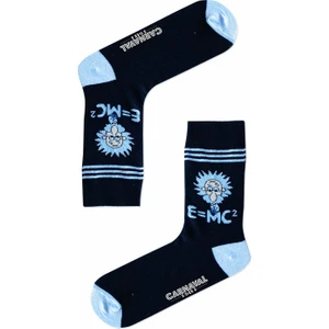 Carnaval Socks Albert Einstein Emc Prof Desenli Renkli Erkek Çorap