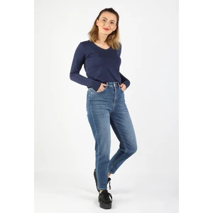 Şardonlu Basic Jean Açık Mavi
