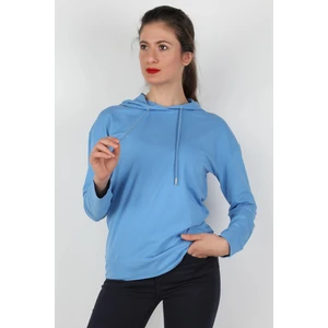 Kapüşonlu Sweatshirt Mavi