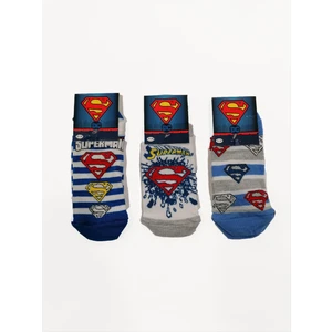 Superman Sm 14182 3'lü Patik Çorap