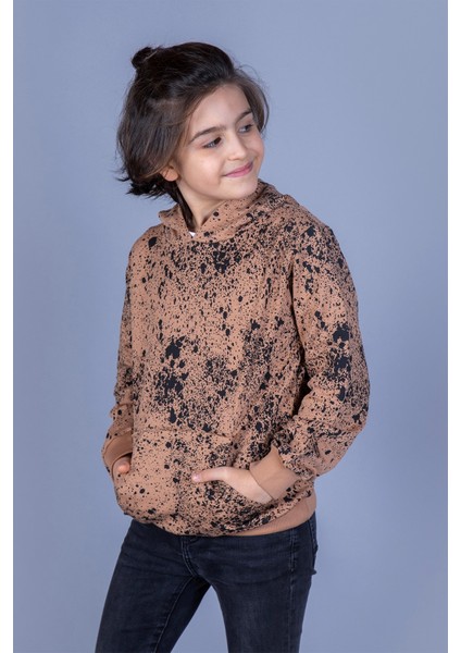 Erkek Çocuk Püskürtme Baskılı Sweatshirt