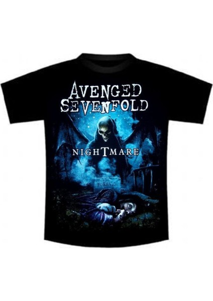 Avenged Sevenfold Nightmare Siyah Erkek Tişört