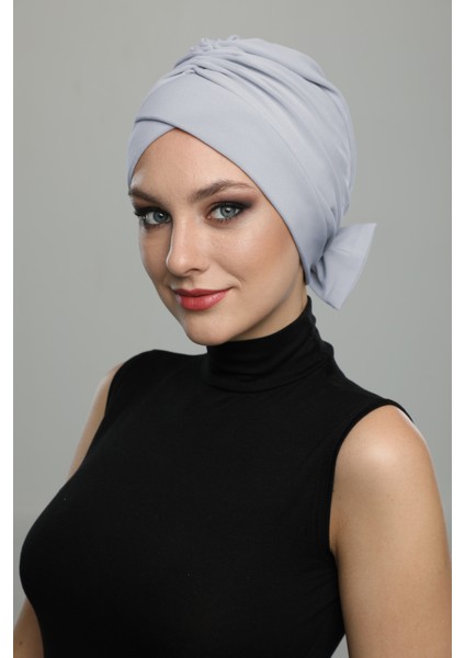 Çift Fiyonklu Hazır Türban Tesettür Bone