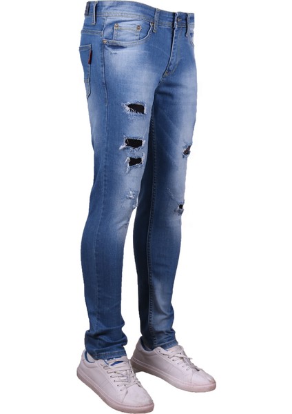 83433 Erkek Spor Pantolon Mavi
