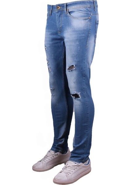 83433 Erkek Spor Pantolon Mavi