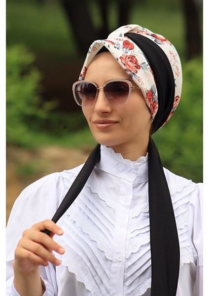 Gül Desenli Şapka Bone