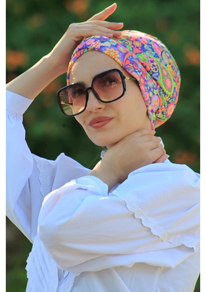 Desenli Çapraz Bone Etnik Desen