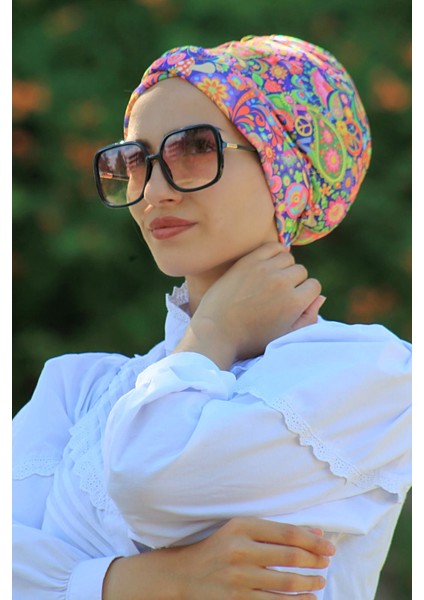 Desenli Çapraz Bone Etnik Desen