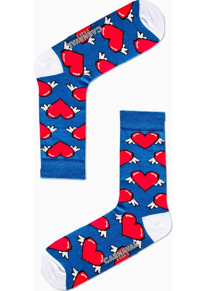 7'li Happy Socks Desenli Renkli Çorap Set