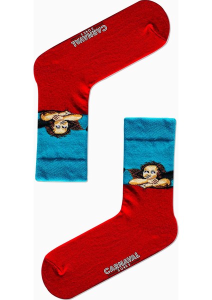 7'li Art Socks-2 Desenli Renkli Çorap Set modelleri