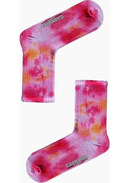 Carnaval Socks Pembe Fuşya Batik Spor Çorap