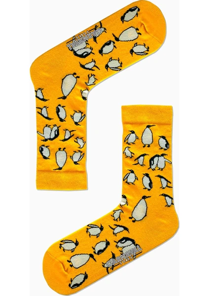 Carnaval Socks Penguen Desenli Renkli Çorap