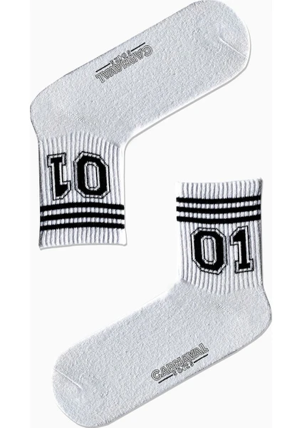 Carnaval Socks 01 Sayılı Desenli Renkli Spor Çorap