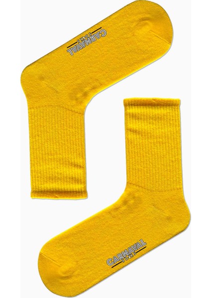 7'li Düz Sade Renkli Spor Çorap Set