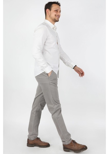 Fleto Cep Gabardin Pantolon Gri
