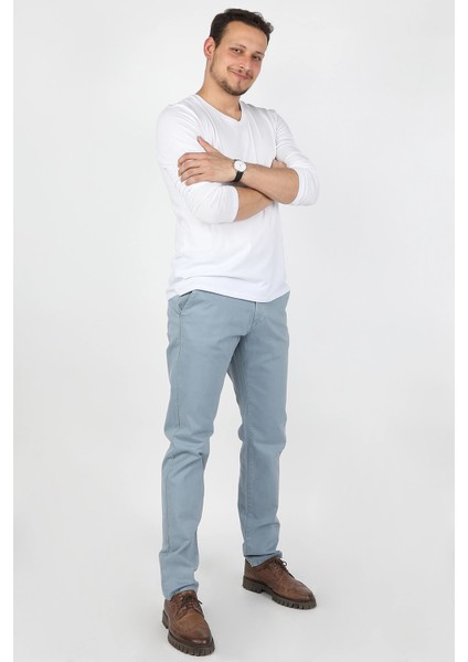 Fleto Cep Gabardin Pantolon Mavi