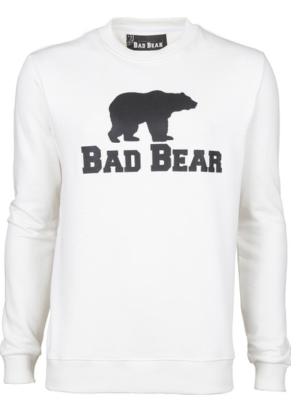 Bad Bear Erkek Beyaz Sweatshirt - Beyaz