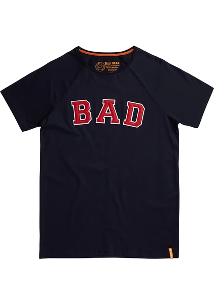 Bad Bear Bisiklet Yaka Kısa Kollu Regular Fit Pamuklu Nakışlı Lacivert Erkek T-Shirt