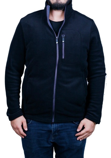 Siyah Erkek Polar Sweatshirt