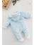 Ayıcık Figürlü Welsoft Mavi Peluş Astronot Erkek Bebek Tulum 2
