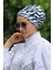 Desenli Çapraz Bone Zebra Desen 2