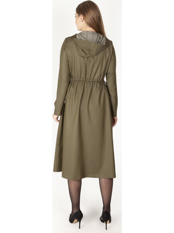 Zumrut Pardesu Zumrut Pardesu Haki Yesil Tensel Kumas Fiyati