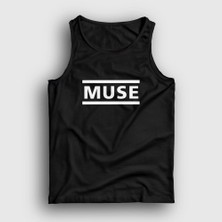 Presmono Unisex Siyah Logo Muse Atlet