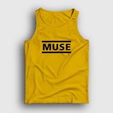 Presmono Unisex Sarı Logo Muse Atlet