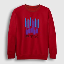 Presmono Unisex Kırmızı Ptx Pentatonix Sweatshirt