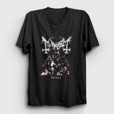 Presmono Unisex Siyah Darkness Mayhem T-Shirt