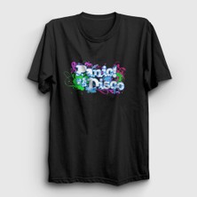 Presmono Unisex Siyah Decor Panic! at the Disco T-Shirt