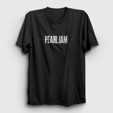 Presmono Unisex Siyah Ekg Pearl Jam T-Shirt