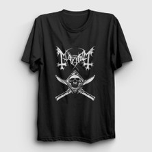 Presmono Unisex Siyah Knives Mayhem T-Shirt