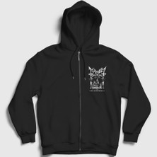 Presmono Unisex Siyah Montreal Mayhem Fermuarlı Kapüşonlu Sweatshirt