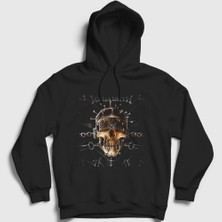 Presmono Unisex Siyah Nails Megadeth Kapüşonlu Sweatshirt