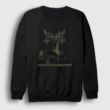 Presmono Unisex Siyah The True Mayhem Sweatshirt