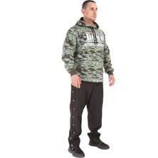 Big Sam Erkek Kapşonlu Sweatshirt Kışlık Oversize Kamuflaj 4721