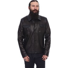 Franko Armondi Erkek Deri Klasik Ceket  Siyah K-1497-19795 Fa2